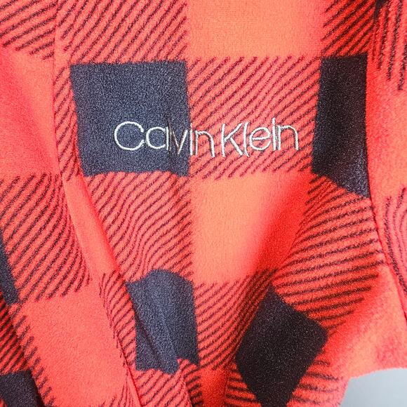 Calvin Klein Kids Buffalo Check Soft Cozy Robe Chrismas! Med 7/8 - Picture 3 of 9